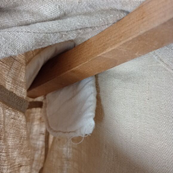 California Threads Vintage Linen Top Mother Of Pearl Buttons Large Artsy - Picture 10 of 11